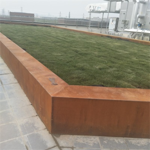 让胡路耐候钢花池围边